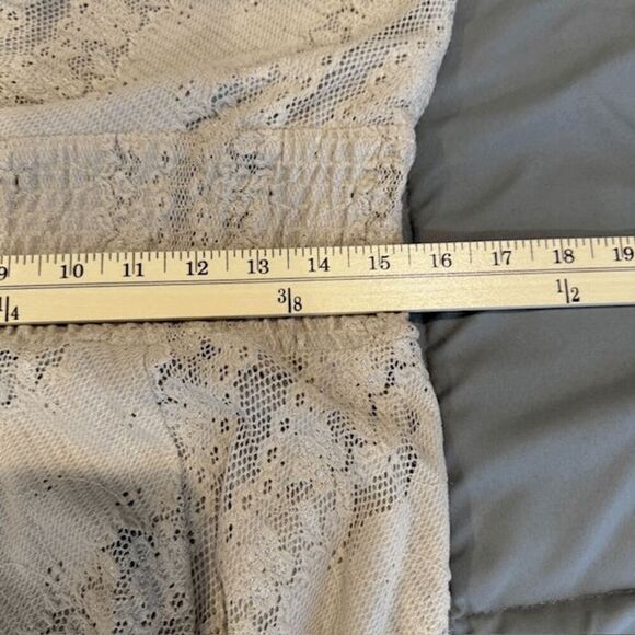 Rabbit Rabbit Rabbit Designs Crochet Lace Dress Cream Ivory Stretch Size 10 - Picture 11 of 13